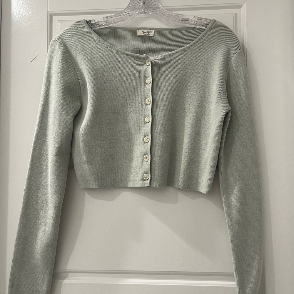 Brandy melville long sleeve crop shirt
